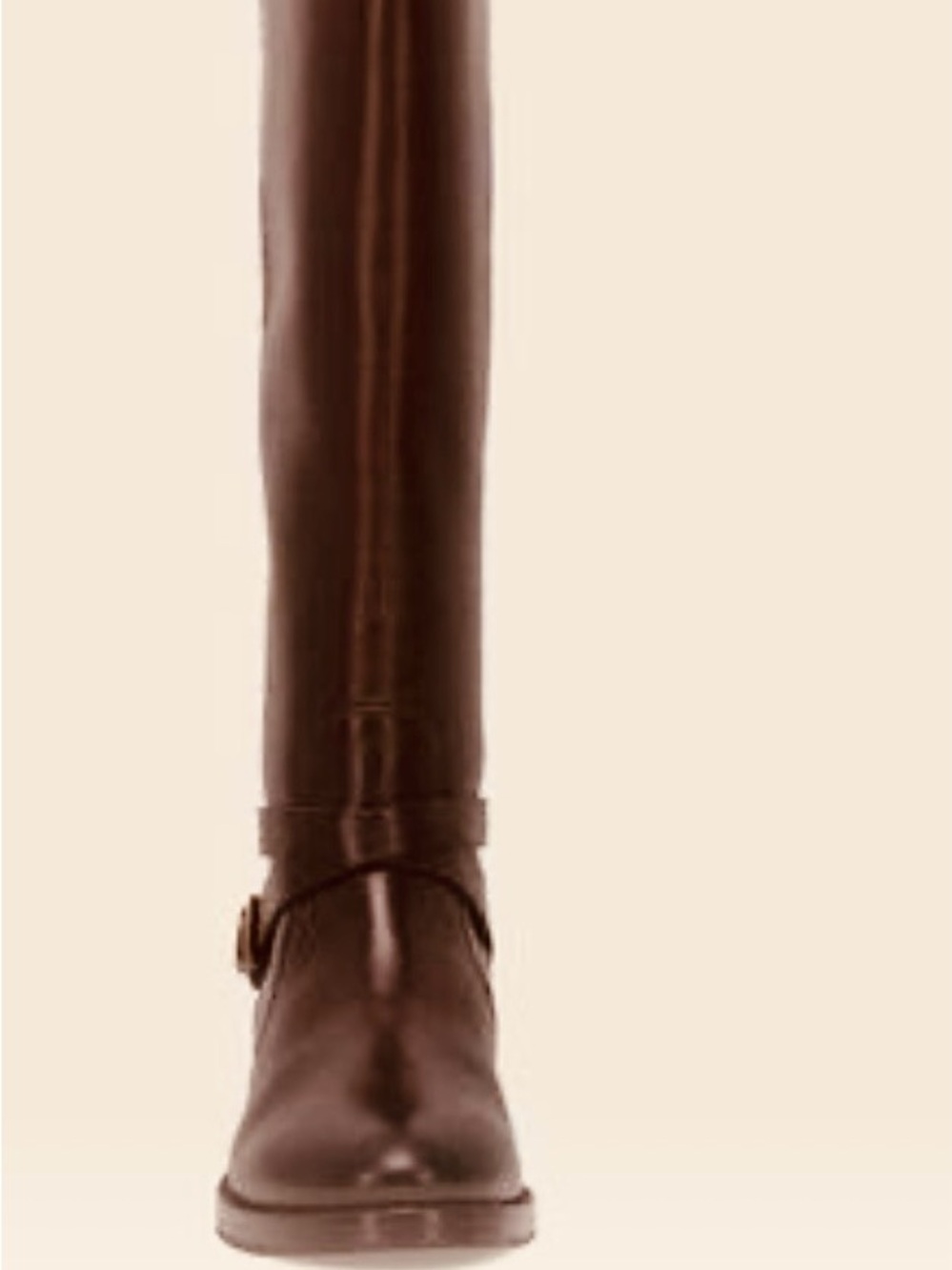 FRYE MELISSA TALL BELTED RIDING BOOTS - SZ 8.5 Blk